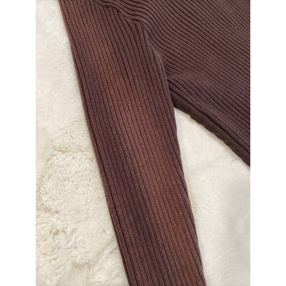 Avon Women's Brown‎ Embroidery Rib Faux Fur Suede Knit Zip Sweater Jacket Sz 2X - Picture 10 of 10
